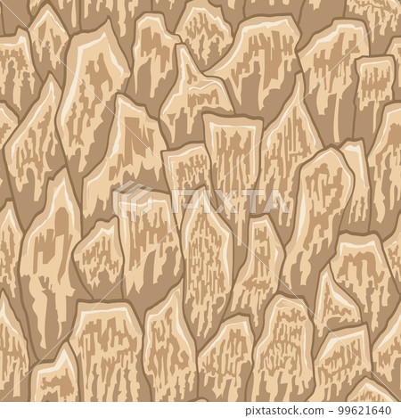 Cartoon game texture, rocks, dirt and ground surface seamless pattern. Game asset wall and environment background 99621640