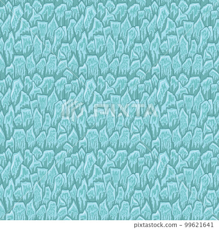 Cartoon game texture, ice surface seamless pattern. Game asset walls and environment background 99621641