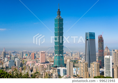 台灣台北市象山,從天文台看到的台北市景 台灣台北市象山,從天文台看到的台北市景 99621948