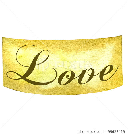 Watercolor note sign illustration 99622419