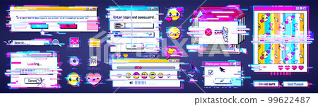 Glitch in retro computer system 99622487