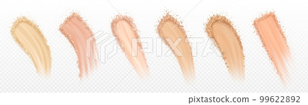 Brown eyeshadow smear. Cosmetic swatch texture Brown eyeshadow smear. Cosmetic swatch texture 99622892