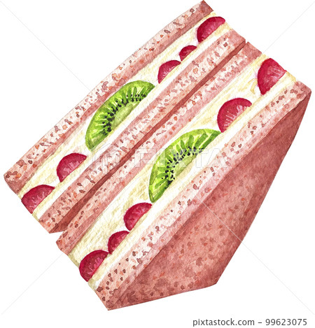 Watercolor food coffee meal berry clip art 99623075