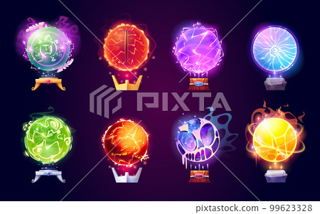 Magic crystal balls, energy spheres 99623328