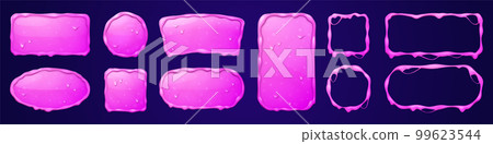 Pink slime name plate frame. Game avatar 99623544