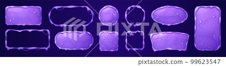 Purple slime name plate frame. Game avatar 99623547