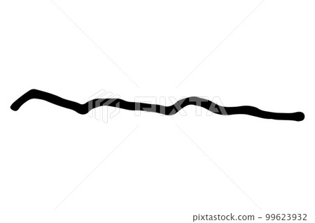 Vector doodle wave. Black curved brush stroke Vector doodle wave. Black curved brush stroke 99623932