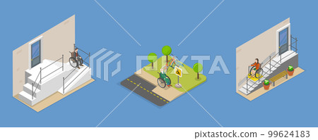 3D Isometric Flat Vector Conceptual... - Stock Illustration [99624183 ...