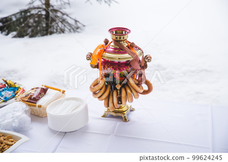 Samovar for Shrovetide in Moscow 99624245