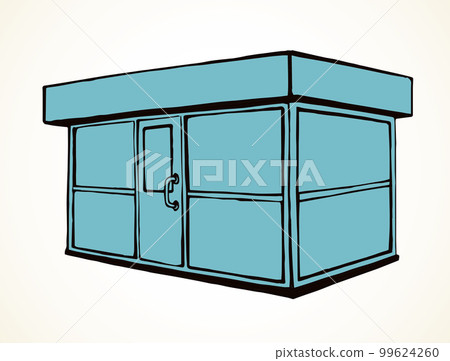 Shop stall. Vector drawing 99624260