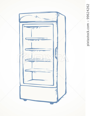 Freezer to store. Vector drawing 99624262