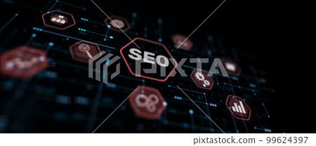 SEO. Search Engine optimization. Picture for presentation 99624397