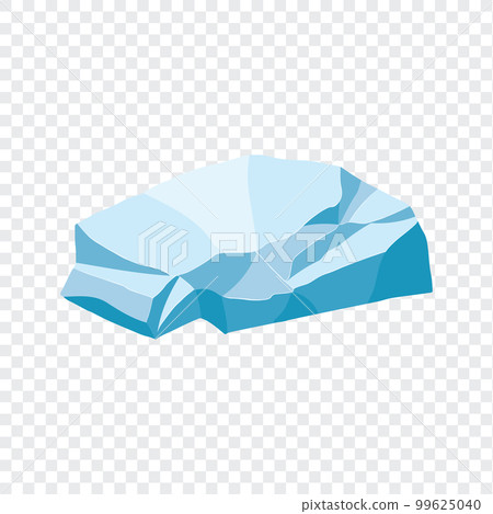 Ice rock boulder. Natural shape stone. vector illustration Ice rock boulder. Natural shape stone. vector illustration 99625040