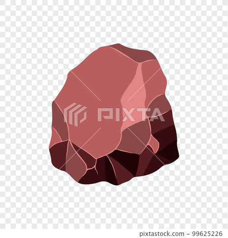 Ore rock boulder. Natural shape stone. vector illustration Ore rock boulder. Natural shape stone. vector illustration 99625226
