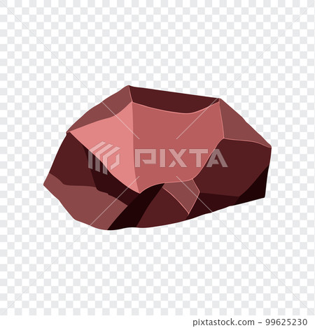 Ore rock boulder. Natural shape stone. vector illustration Ore rock boulder. Natural shape stone. vector illustration 99625230