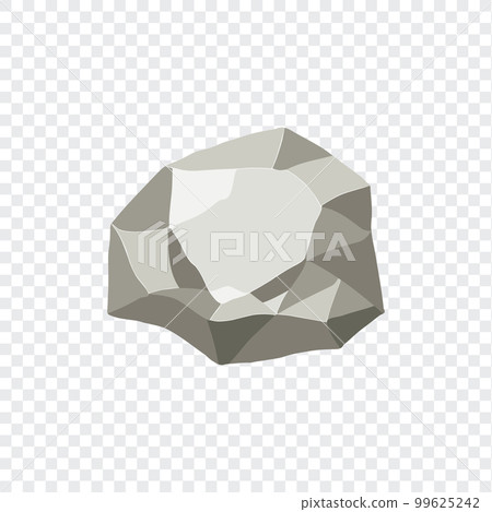 Rock boulder. Natural shape stone. vector illustration 99625242