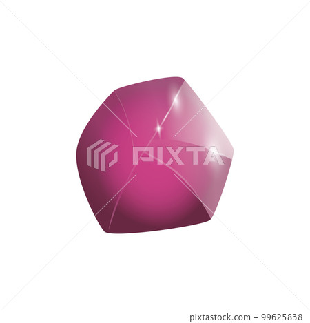 Crystal and natural mineral. Cartoon Magic Gemstone. Game asset. vector illustration Crystal and natural mineral. Cartoon Magic Gemstone. Game asset. vector illustration 99625838