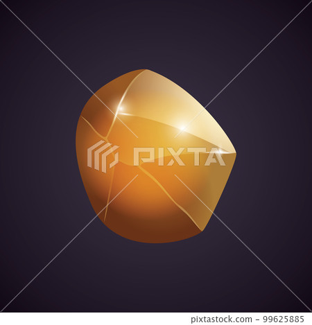 Crystal and natural mineral. Cartoon Magic Gemstone. Game asset. vector illustration Crystal and natural mineral. Cartoon Magic Gemstone. Game asset. vector illustration 99625885