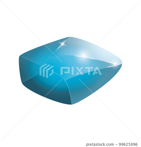 Crystal and natural mineral. Cartoon Magic Gemstone. Game asset. vector illustration Crystal and natural mineral. Cartoon Magic Gemstone. Game asset. vector illustration 99625896