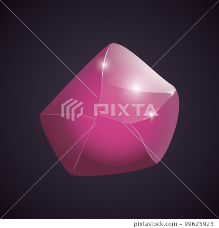 Crystal and natural mineral. Cartoon Magic Gemstone. Game asset. vector illustration Crystal and natural mineral. Cartoon Magic Gemstone. Game asset. vector illustration 99625923