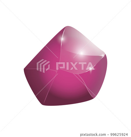 Crystal and natural mineral. Cartoon Magic Gemstone. Game asset. vector illustration Crystal and natural mineral. Cartoon Magic Gemstone. Game asset. vector illustration 99625924