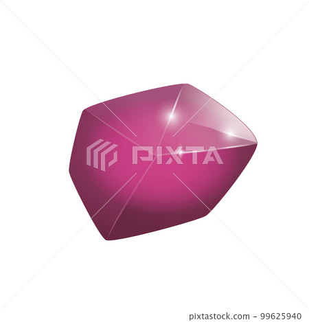 Crystal and natural mineral. Cartoon Magic Gemstone. Game asset. vector illustration Crystal and natural mineral. Cartoon Magic Gemstone. Game asset. vector illustration 99625940