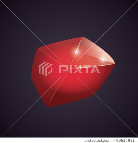 Crystal and natural mineral. Cartoon Magic Gemstone. Game asset. vector illustration 99625951