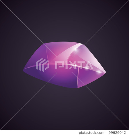 Crystal and natural mineral. Cartoon Magic Gemstone. Game asset. vector illustration 99626042