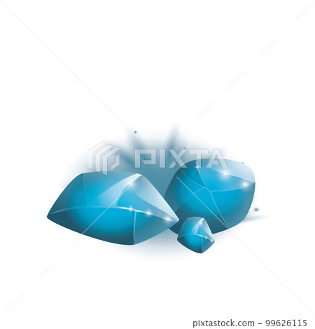 Crystals and natural minerals. Cartoon Magic Gemstones. Game assets. vector illustration Crystals and natural minerals. Cartoon Magic Gemstones. Game assets. vector illustration 99626115