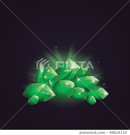 Crystals and natural minerals. Cartoon Magic Gemstones. Game assets. vector illustration 99626134