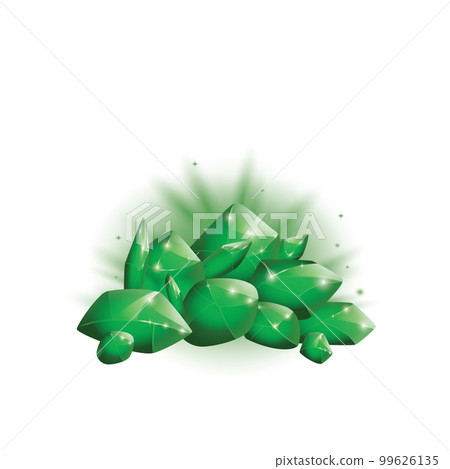 Crystals and natural minerals. Cartoon Magic Gemstones. Game assets. vector illustration 99626135