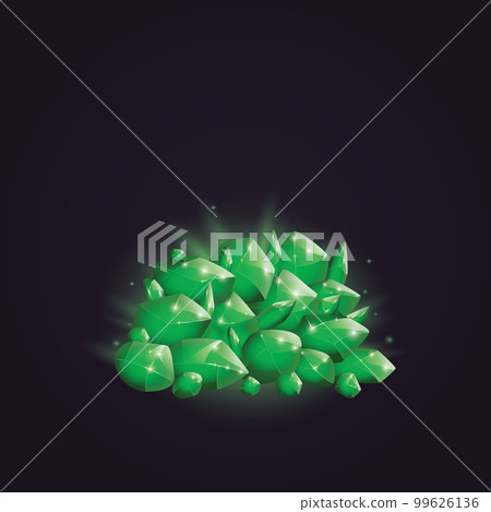 Crystals and natural minerals. Cartoon Magic Gemstones. Game assets. vector illustration 99626136