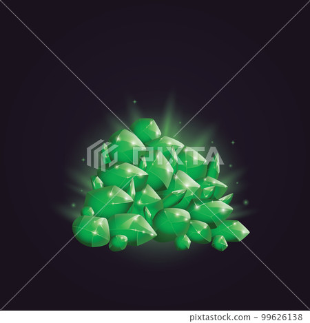 Crystals and natural minerals. Cartoon Magic Gemstones. Game assets. vector illustration 99626138