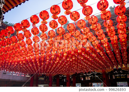 台灣高雄寺三豐神社紅燈籠 99626893