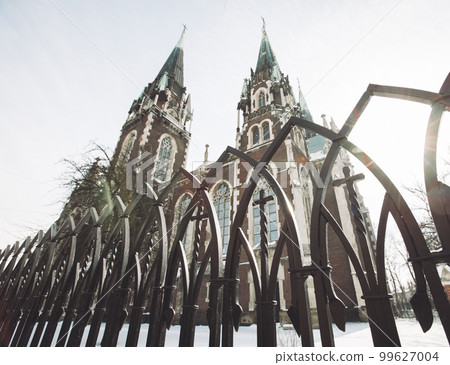 Elizabeth's church in neo-Gothic style in Lviv, Ukraine. Elizabeth's church in neo-Gothic style in Lviv, Ukraine. 99627004