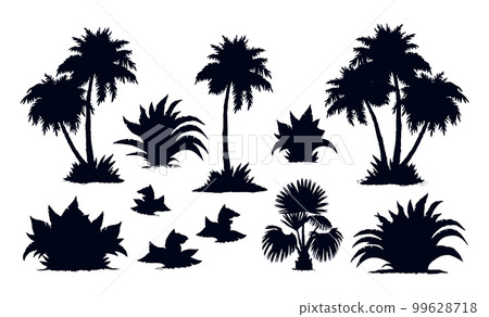 Palm forest. Vector drawing 99628718