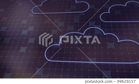 3D rendering the concept of cloud technologies... - Stock Illustration ...