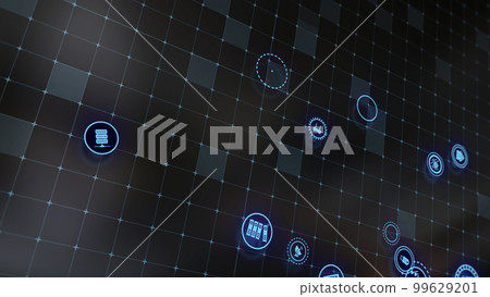 3D rendering the concept of cloud technologies and server data processing 3D rendering the concept of cloud technologies and server data processing 99629201