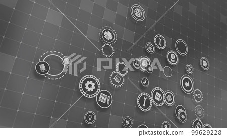 3D rendering the concept of cloud technologies and server data processing 99629228