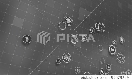 3D rendering the concept of cloud technologies and server data processing 99629229