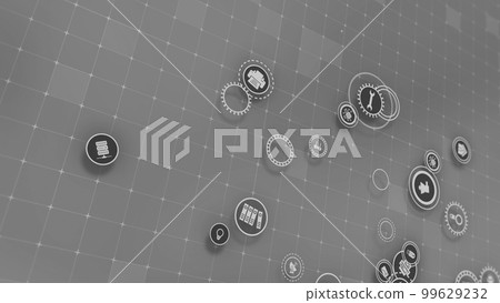 3D rendering the concept of cloud technologies and server data processing 99629232