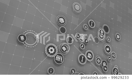 3D rendering the concept of cloud technologies and server data processing 99629233