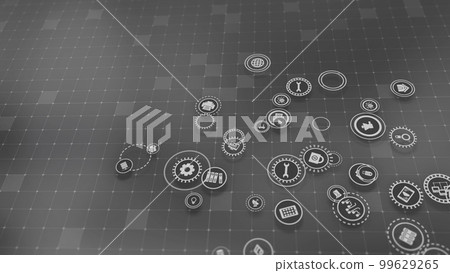 3D rendering the concept of cloud technologies and server data processing 3D rendering the concept of cloud technologies and server data processing 99629265
