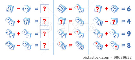Math puzzle. Educational game for children 99629632