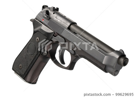 US Army handgun pistol isolated on a white US Army handgun pistol isolated on a white 99629695