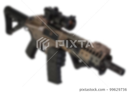 The variocolored blurred image special forces rifle The variocolored blurred image special forces rifle 99629736