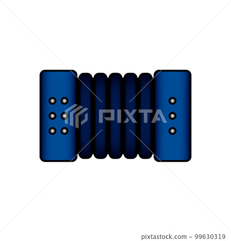 Accordion icon on white. 99630319