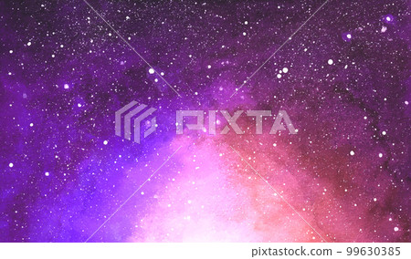 Cosmic illustration. Beautiful colorful space background. Watercolor Cosmos 99630385