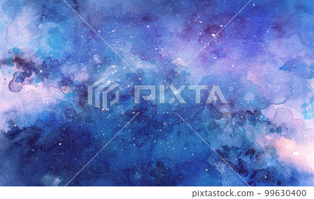 Cosmic illustration. Beautiful colorful space background. Watercolor Cosmos 99630400