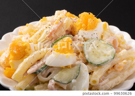 Egg-filled macaroni salad Egg-filled macaroni salad 99630626
